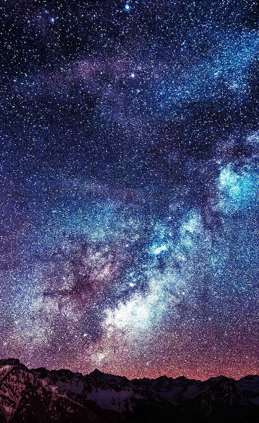 Amazing Milkyway Space Mountain Red Iphone 4s Parallax, ултра iphone full HD тапет за телефон