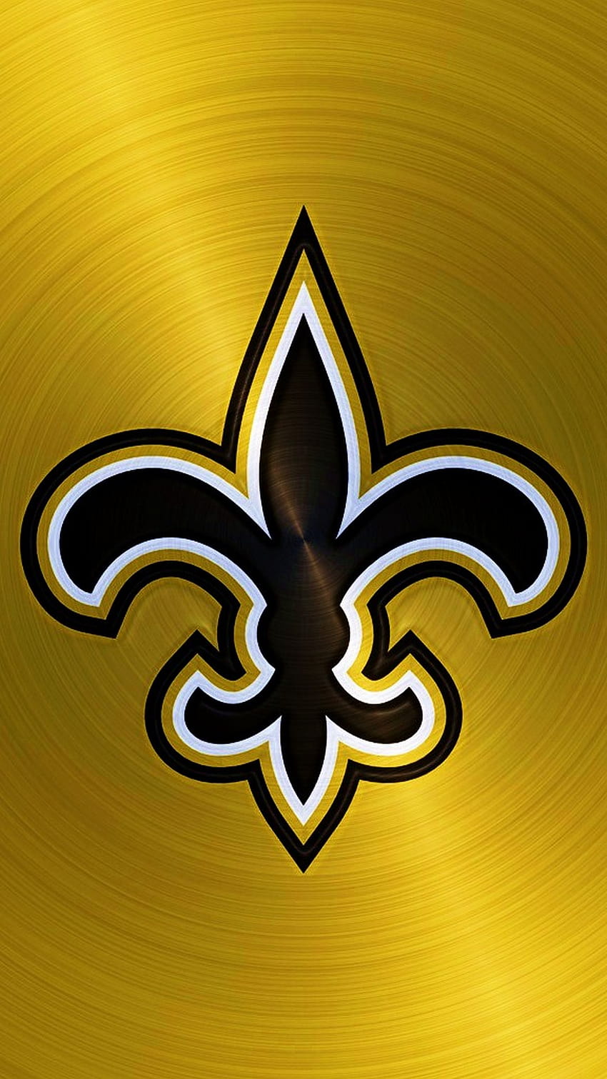Скрийнсейвър за iPhone New Orleans Saints, лого на светци HD тапет за телефон