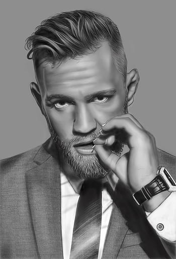 My friend did a wonderful drawing of Conor McGregor  rufc
