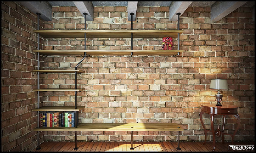 4 Desk and Shelves, rack HD wallpaper