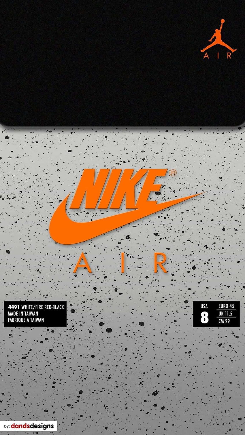 Nike Box naranja, caja de zapatos fondo de pantalla del teléfono