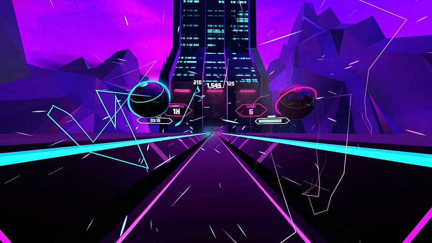 Move over Beat Saber, there's a new VR music master, sunset aesthetic neon ps4 HD wallpaper