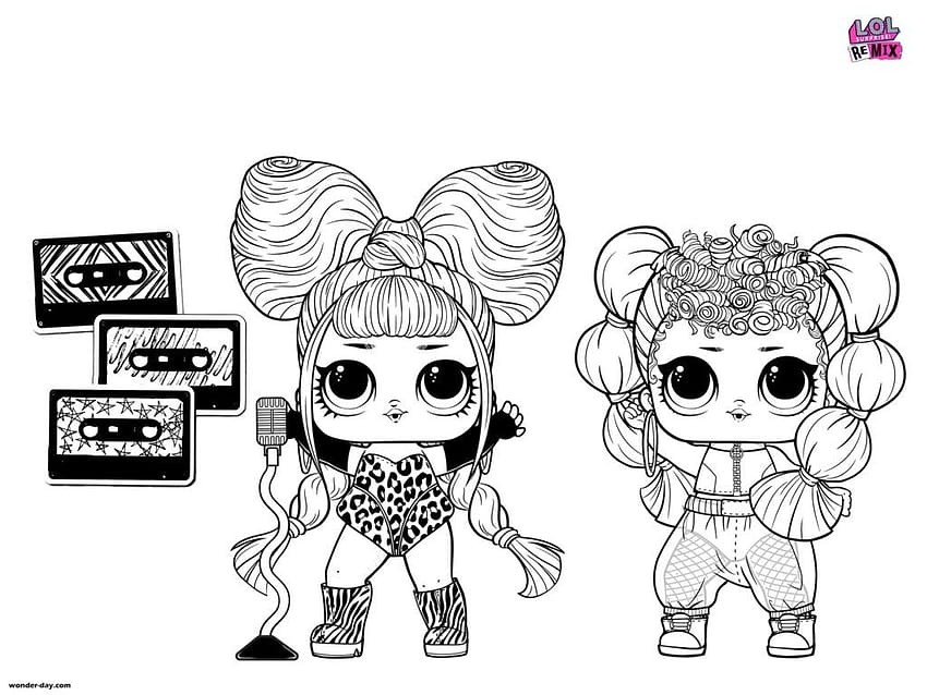 LOL Surprise Dolls Coloring Page. Print in A4 format HD wallpaper | Pxfuel