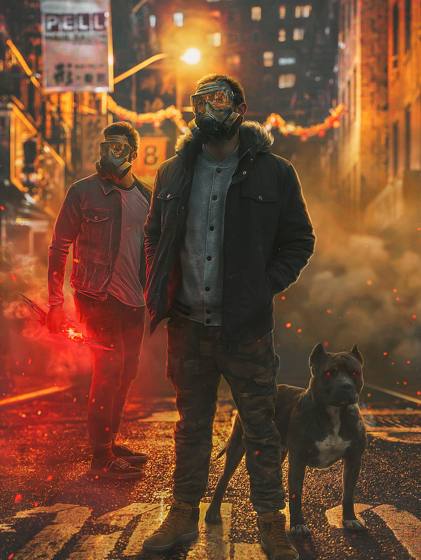 Gas masks , Security, Cane Corso dogs, Black dog, Graphics CGI, cane corsos dogs HD phone wallpaper