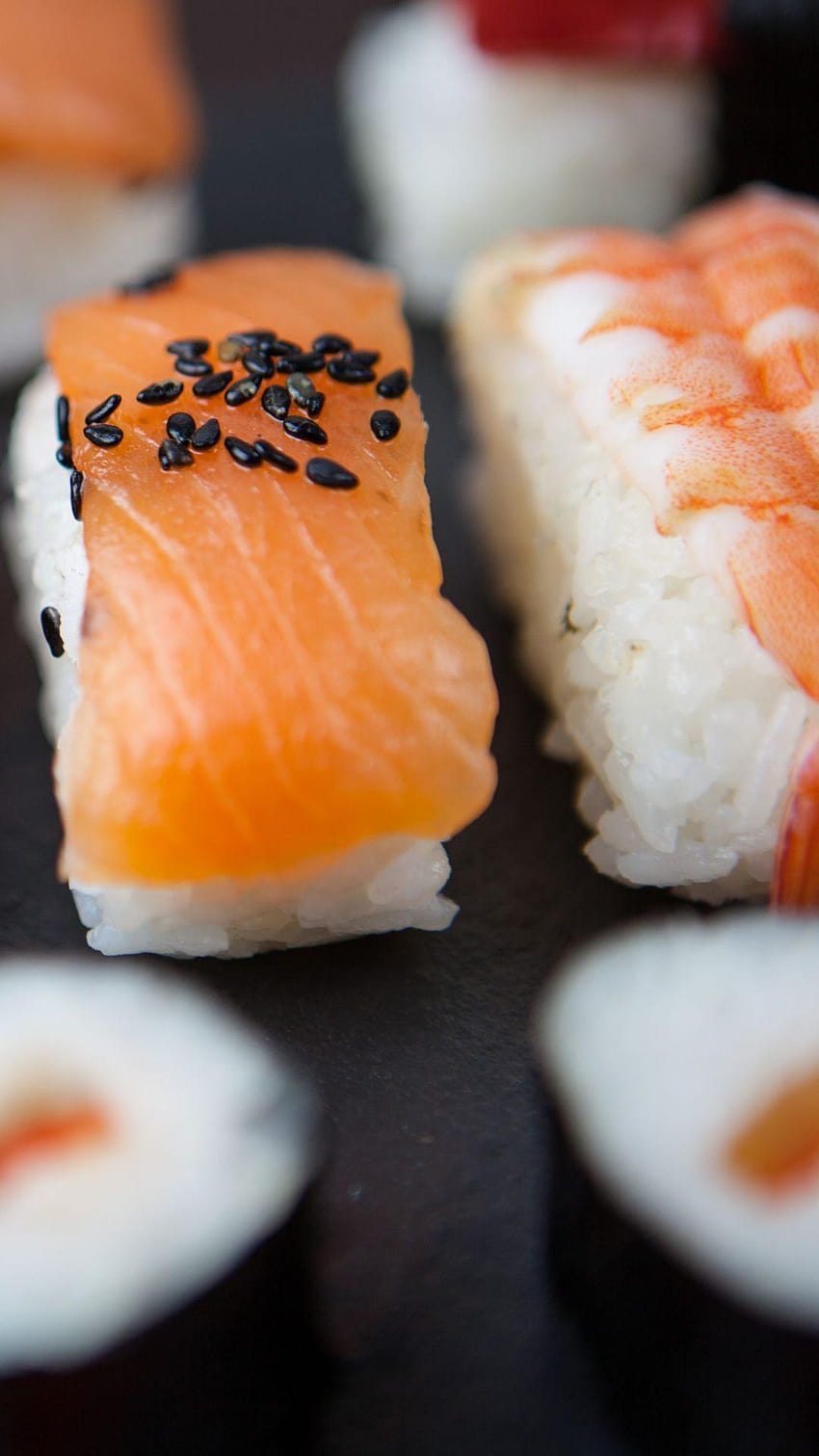 Sushi Rice Meat Seafood, white rice HD phone wallpaper | Pxfuel