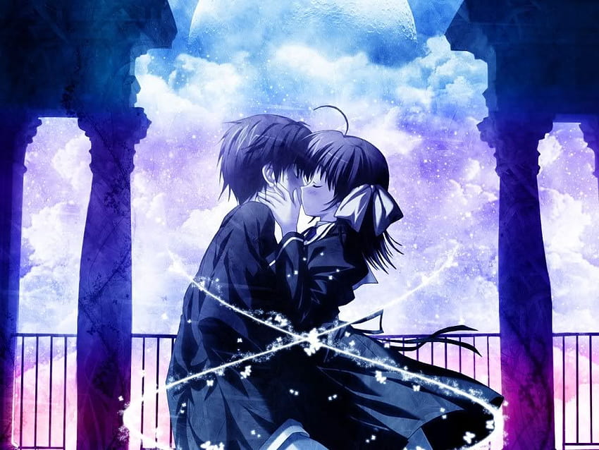 Download Anime Couple Back To Back Nightcore Wallpaper  Wallpaperscom