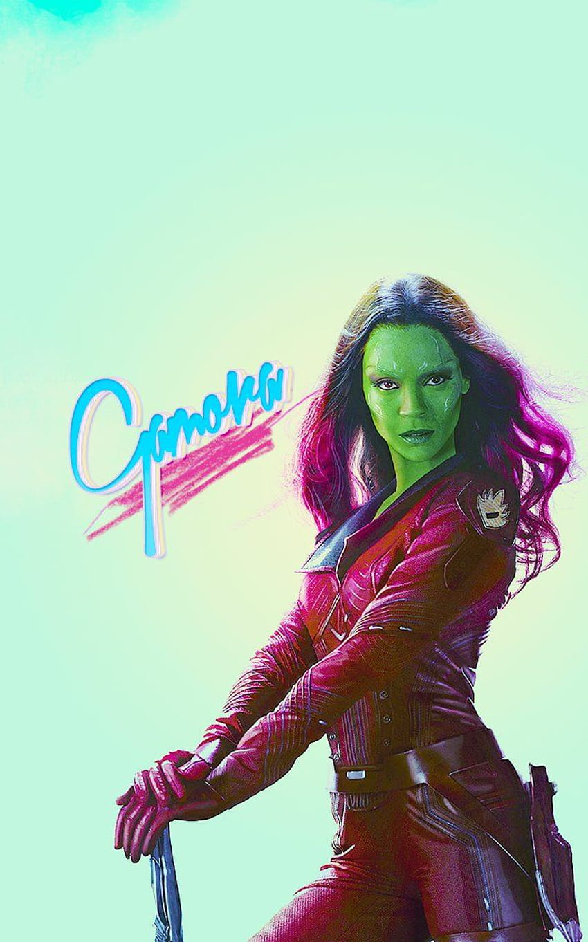 Gamora gepostet von Samantha Mercado, Gamora aus nächster Nähe HD-Handy-Hintergrundbild