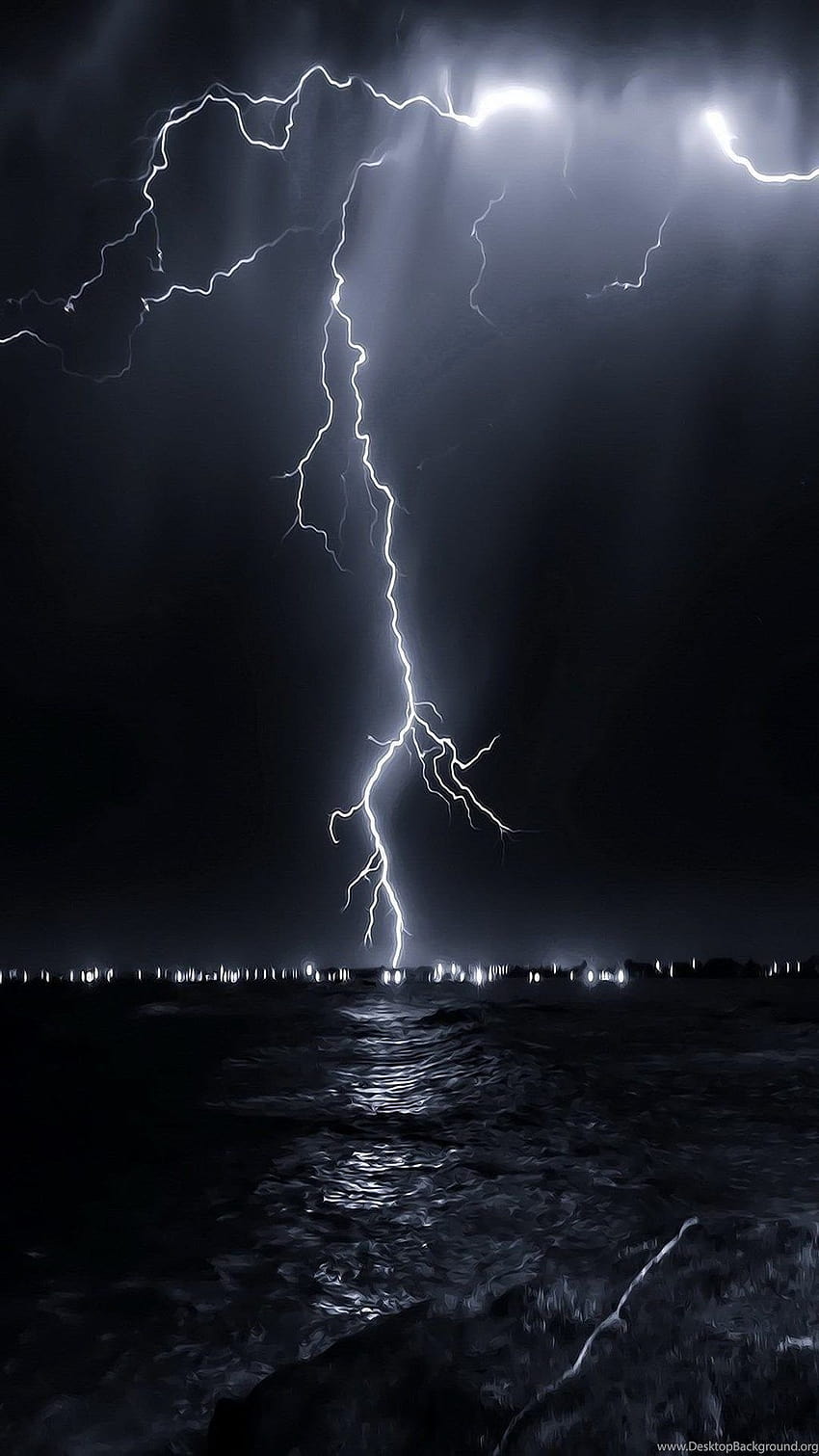 Lightning Iphone, ästhetischer Blitz HD-Handy-Hintergrundbild