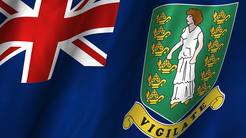 Squadra nazionale delle Isole Vergini britanniche, bandiera delle Isole Vergini britanniche Sfondo HD