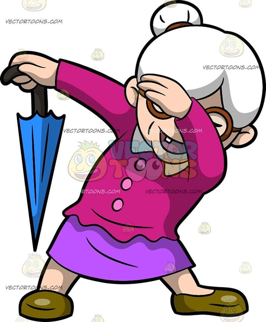 A dabbing grandmother cartoon clipart HD wallpapers | Pxfuel