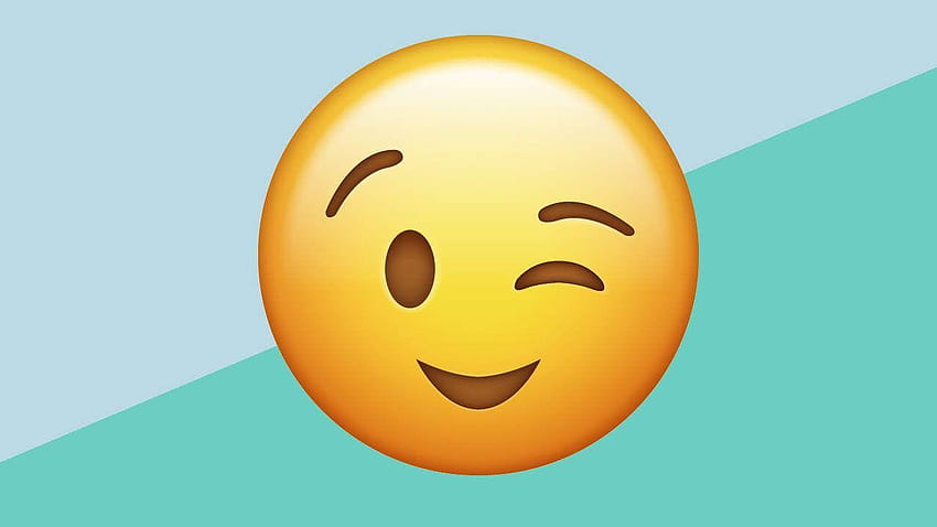 The All, wink emoji HD wallpaper