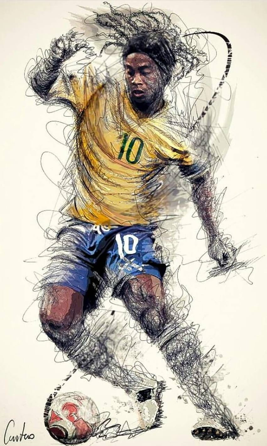 Ronaldinho GauchoR10 autorstwa josejimenezO1012, ronaldinho iphone Tapeta na telefon HD