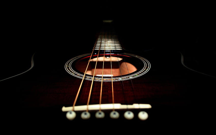 Animated guitar, gibson acoustic guitar HD wallpaper