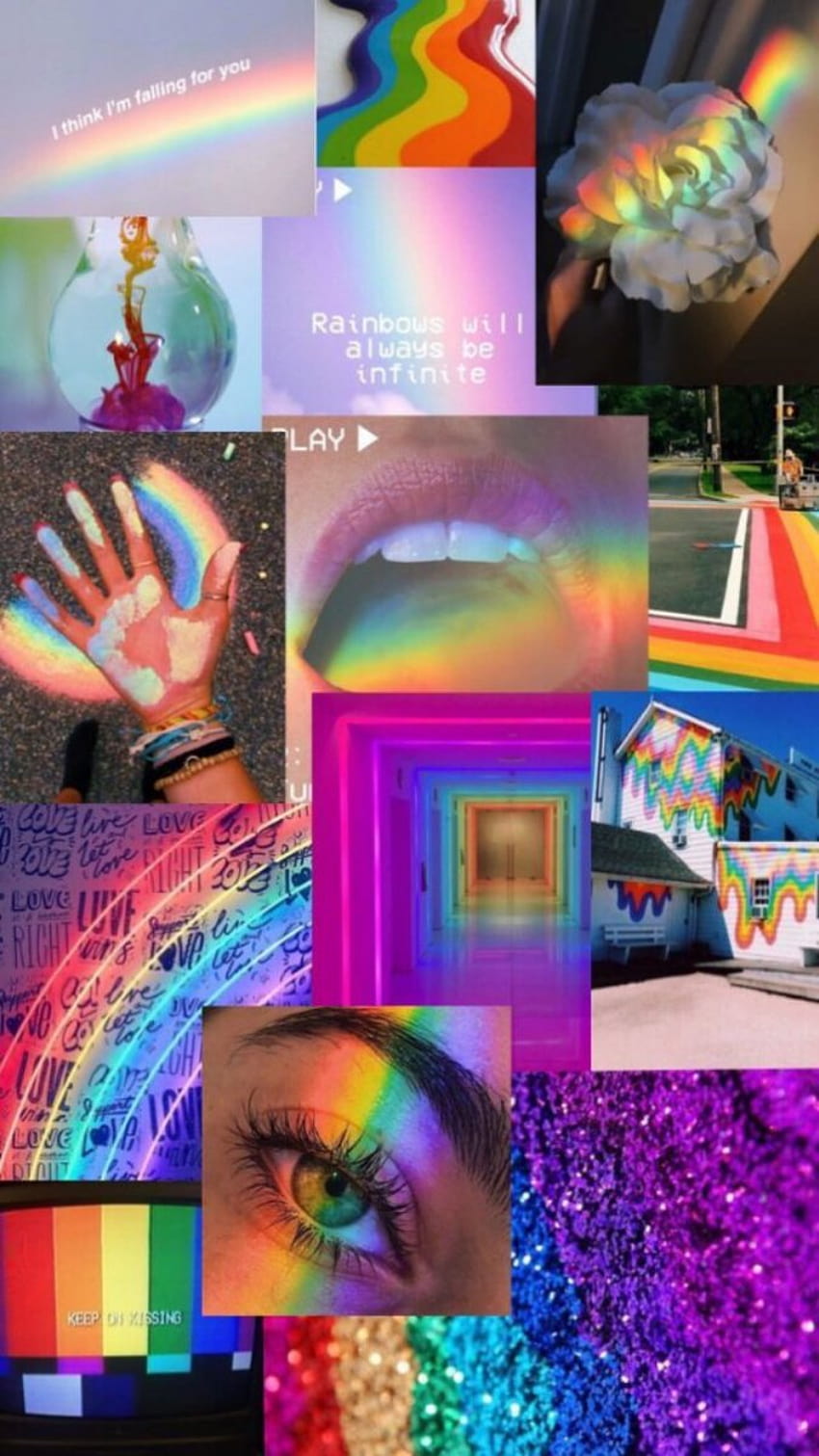 Rainbow aesthetic Wallpapers Download  MobCup