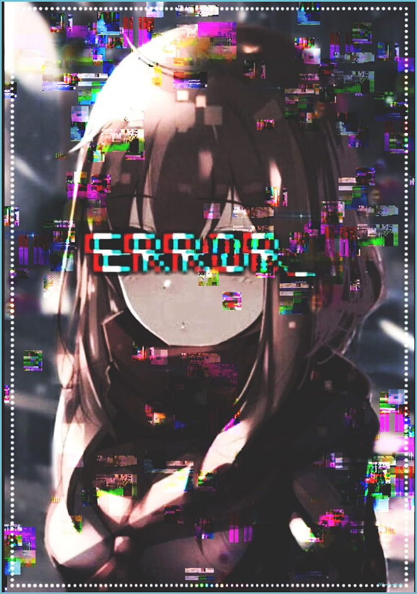 Anime Error Glitch HD phone wallpaper