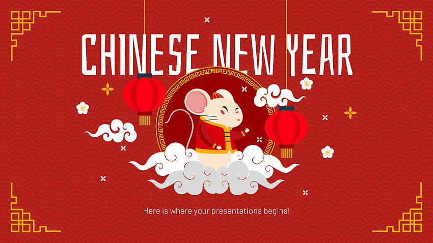 Chinese New Year Google Slides Theme and PowerPoint Template, chinese new year 2020 HD wallpaper