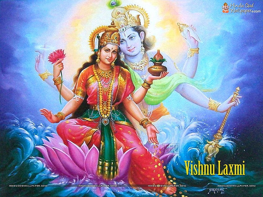 Vishnu Laxmi , &, hindu god vishnu HD wallpaper