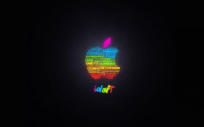 Cool Apple Logo Black Backgrounds HD wallpaper