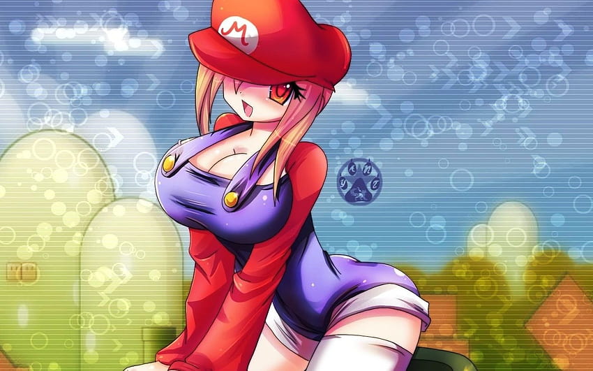 Super Mario Girl, mario as a girl HD wallpaper