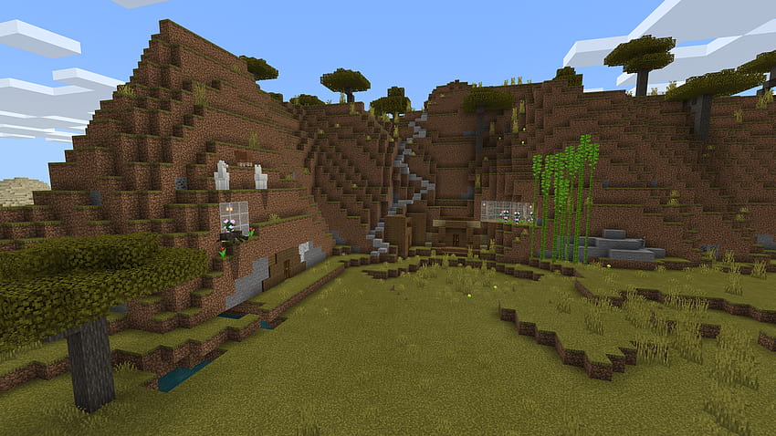 Un insieme casuale di case sotterranee che ho realizzato per noia: Minecraft Sfondo HD