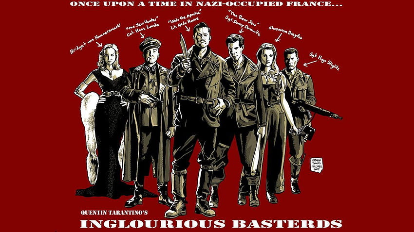 Movies Quentin Tarantino fan art Inglourious Basterds, inglorious basterds HD wallpaper