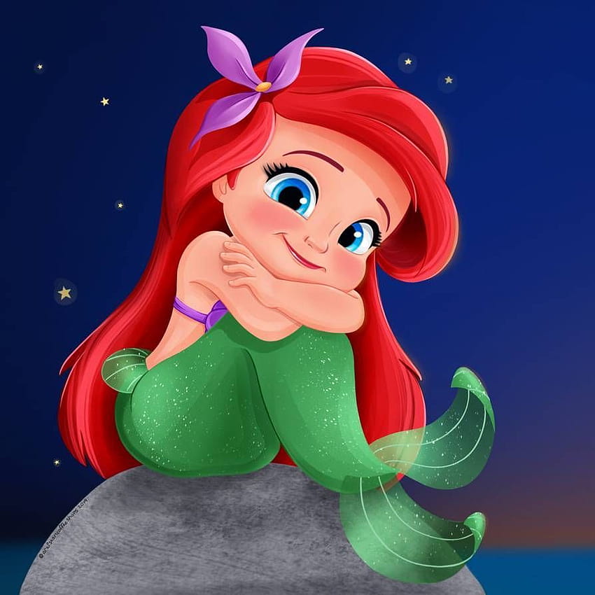 Ariel, baby mermaid HD phone wallpaper
