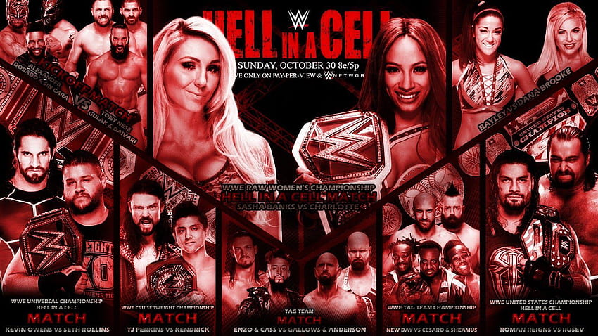 WWE Hell in a Cell 2016 Fond d'écran HD