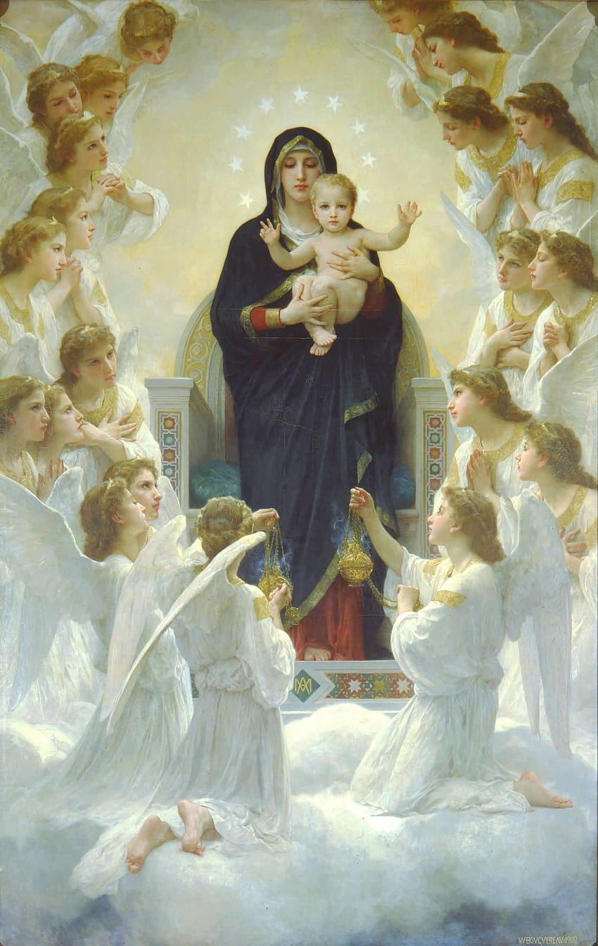 Пресвета Дева Мария, майка Мария iphone HD тапет за телефон