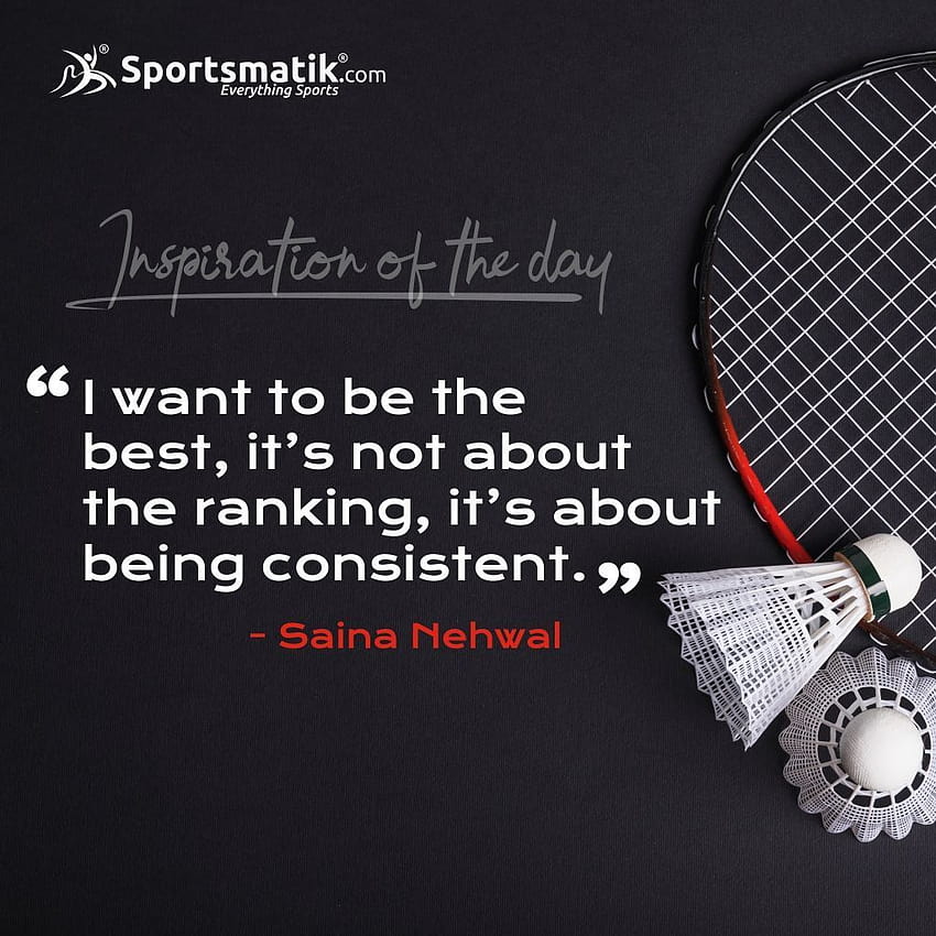 Inspiration of the day, badminton quotes HD phone wallpaper