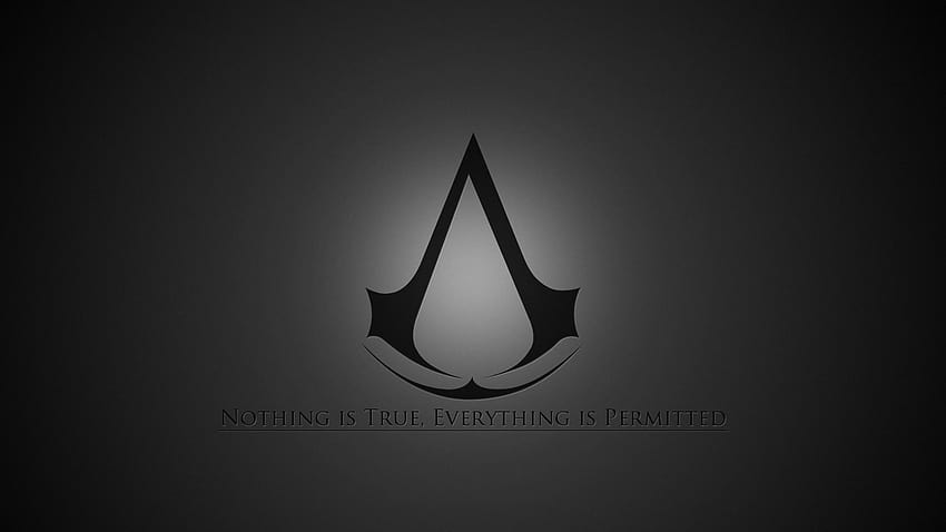 símbolo de Assassins Creed computadora nada es verdad todo está permitido fondo de pantalla