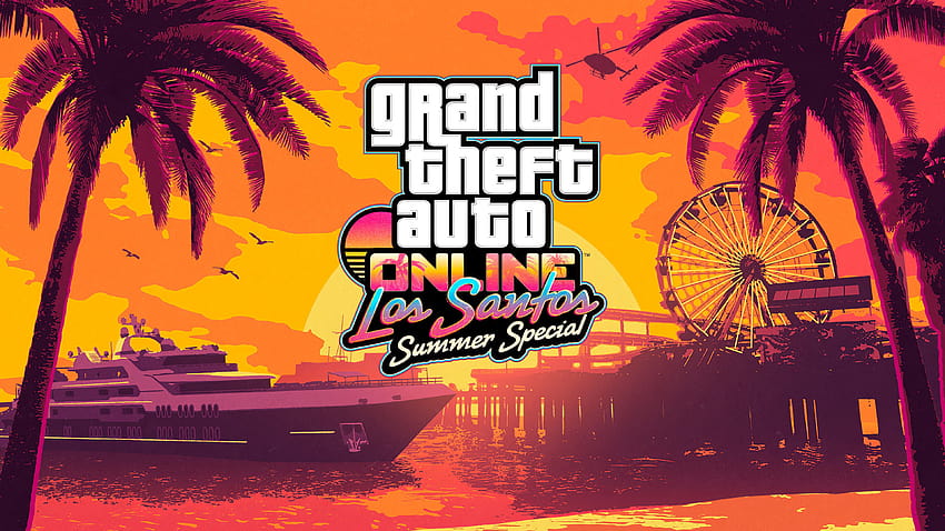 Los Santos Summer Special, GTA Online, плакат, Игри HD тапет