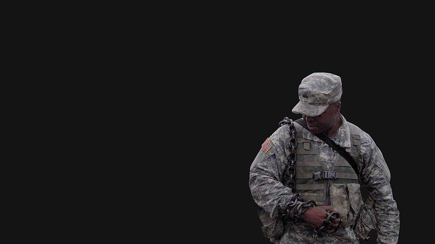 Military claims of racism: Black National Guardsman made to wear chain HD wallpaper