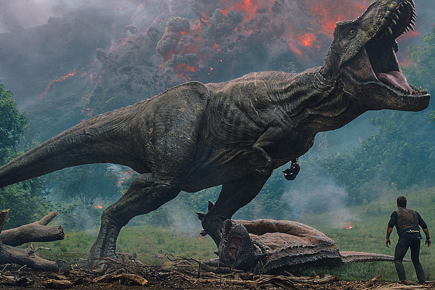 I veri dinosauri dietro 'Jurassic World: Fallen Kingdom' Sfondo HD