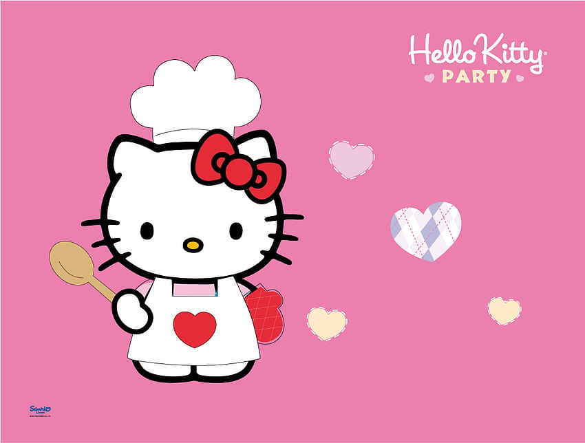 Hello Kitty Cooking Cartoon Full Backgrounds for Nexus 6 HD wallpaper