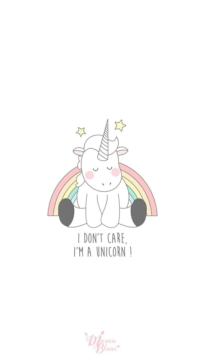 KEEP CALM AND BE A UNICORN, cute unicorn HD phone wallpaper