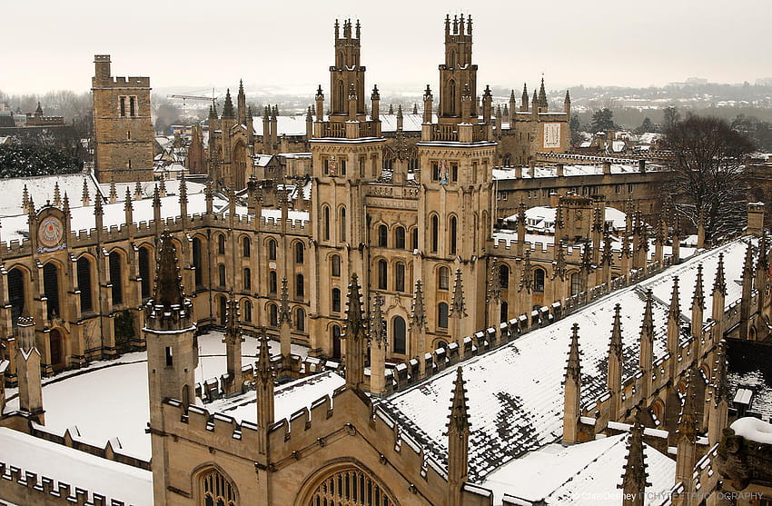 Dark Academia, Winter und Oxford HD-Hintergrundbild