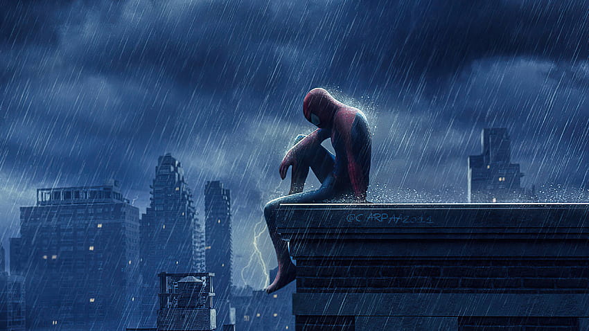 Spider Man Sedih, manusia laba-laba sedih Wallpaper HD
