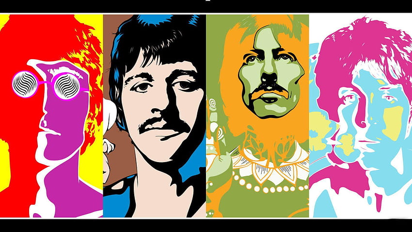 Kumpulan John Lennon Les Beatles, George Harrison Fond d'écran HD