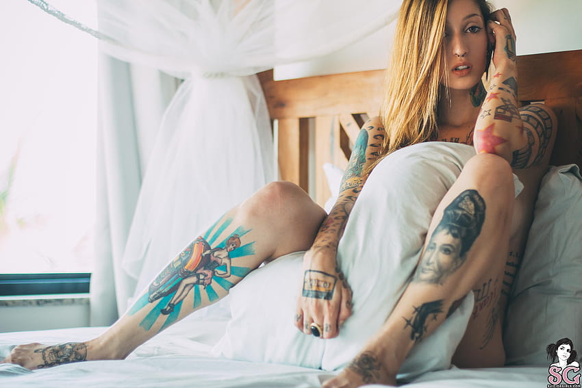 : Suicide Girls, tatuagem, modelo 5184x3456, modelo de tatuagem papel de parede HD