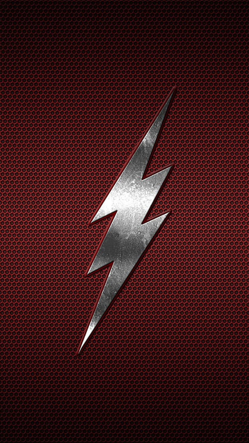 Logo Flash, Minimalizm, Blitz, Stal, Metal • Dla Ciebie Dla urządzeń przenośnych, fajne logo Flash Tapeta na telefon HD