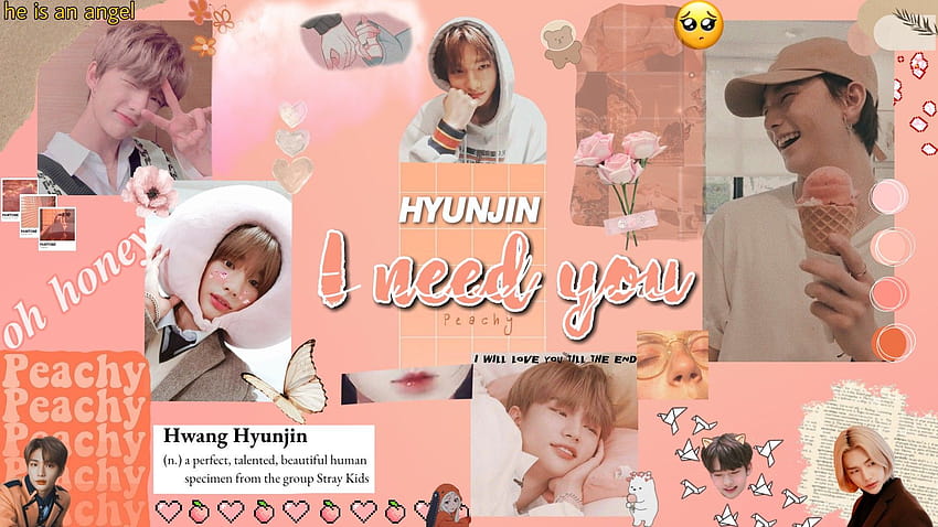 Hwang Hyunjin peachy in 2021 HD wallpaper