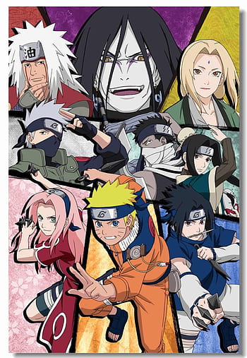 Naruto Team 7 Poster 61 x 91,4 cm Anime Manga Sakura Sasuke Kakashi Itachi  