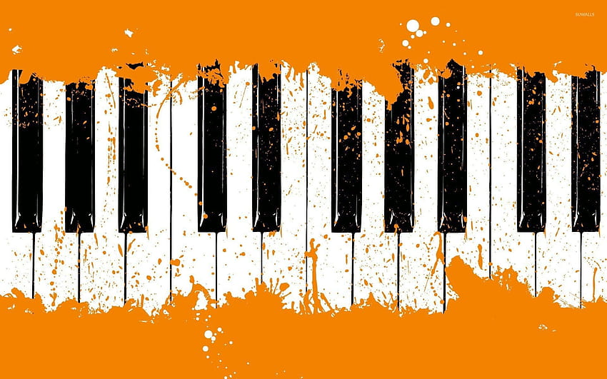 Cool Piano Keys on Dog, piano keyboard HD wallpaper