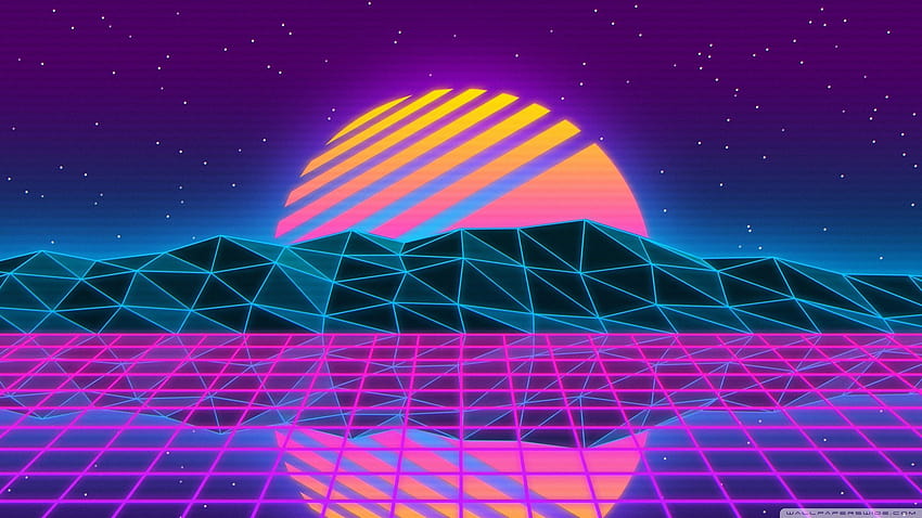 Vaporwave Ps4, ретро synthwave ps4 HD тапет