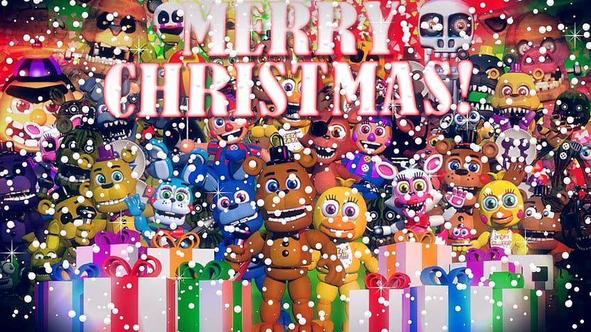 Merry Christmas From Scott! + NEW Characters, fnaf christmas HD wallpaper