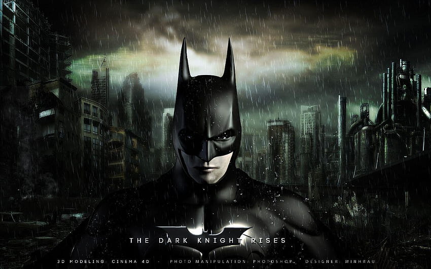 The dark knight rises – 3D visual, batman the dark knight rises 3d HD wallpaper