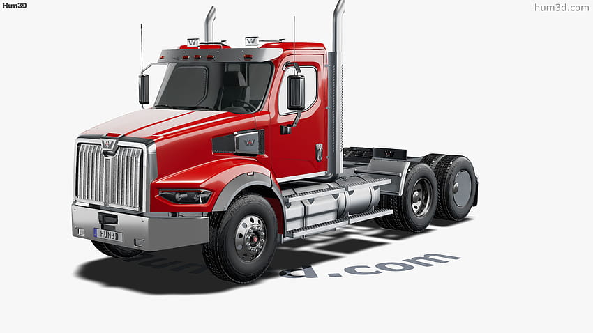 360 view of Western Star 49X SB Day Cab Tractor Truck 2020 3D model HD wallpaper