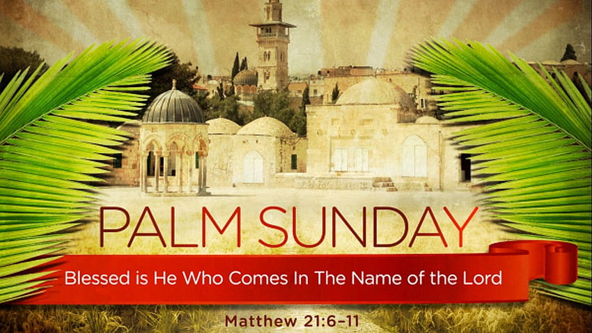 Mutlu Palm Sunday Hosanna İsa Mesih'i diler, palm Sunday Jesus HD duvar kağıdı