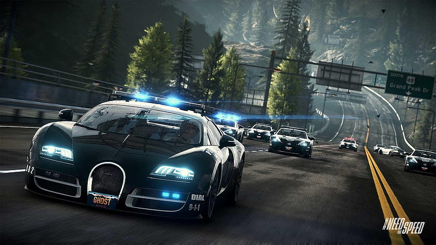 Need for Speed Rivals Bugatti Cop Car HD wallpaper