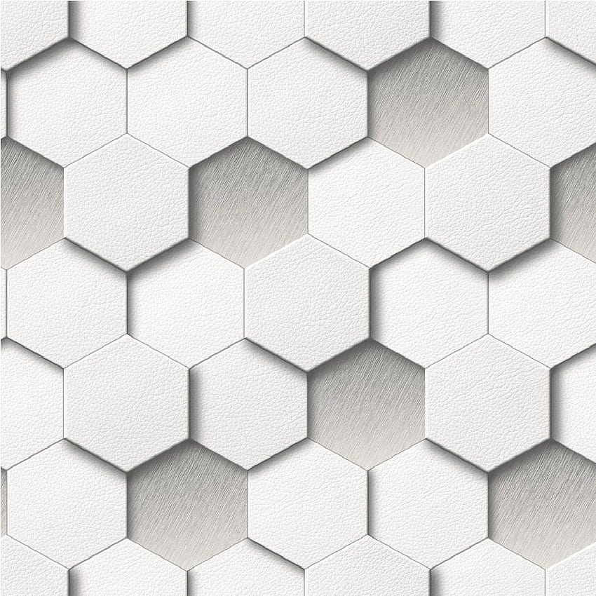 Muriva Kinetic Honeycomb Hexagon Faux Leather Geometric HD phone wallpaper